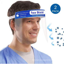 Pantalla facial protectora con visera de cubierta completa de PET